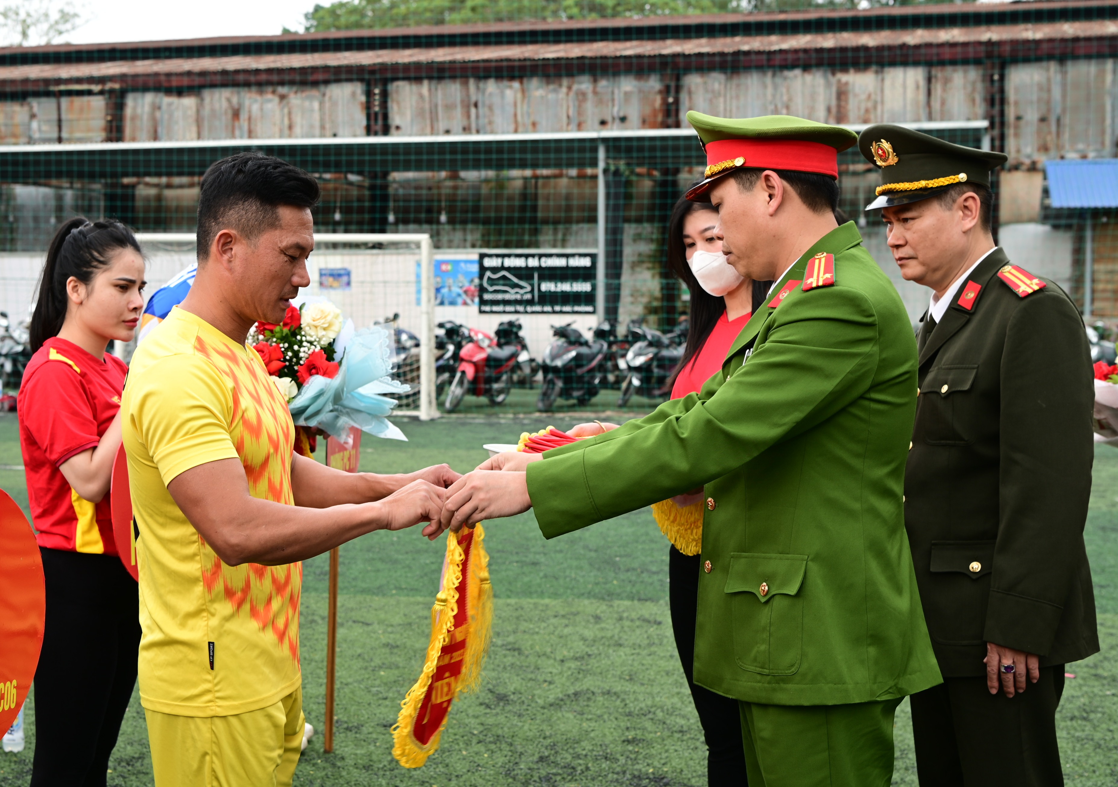 Phòng Cảnh sát hình sự: Khai mạc bóng đá nam 7 người Khối Cảnh sát nhân dân lần thứ II - năm 2023